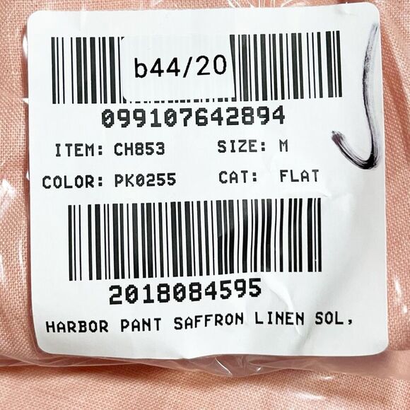 J. Crew Harbor pant in linen  Peach Clay Size M NWT CH853 - Picture 9 of 9